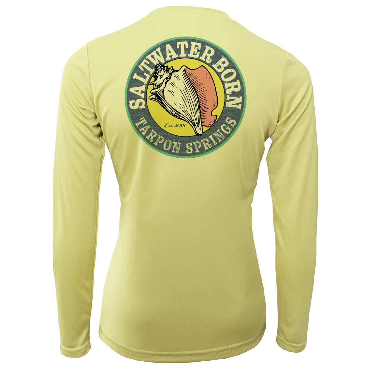 Tarpon Springs, FL "Saltwater Hair Don't Care" Long Sleeve UPF 50+ Dry-Fit Shirt