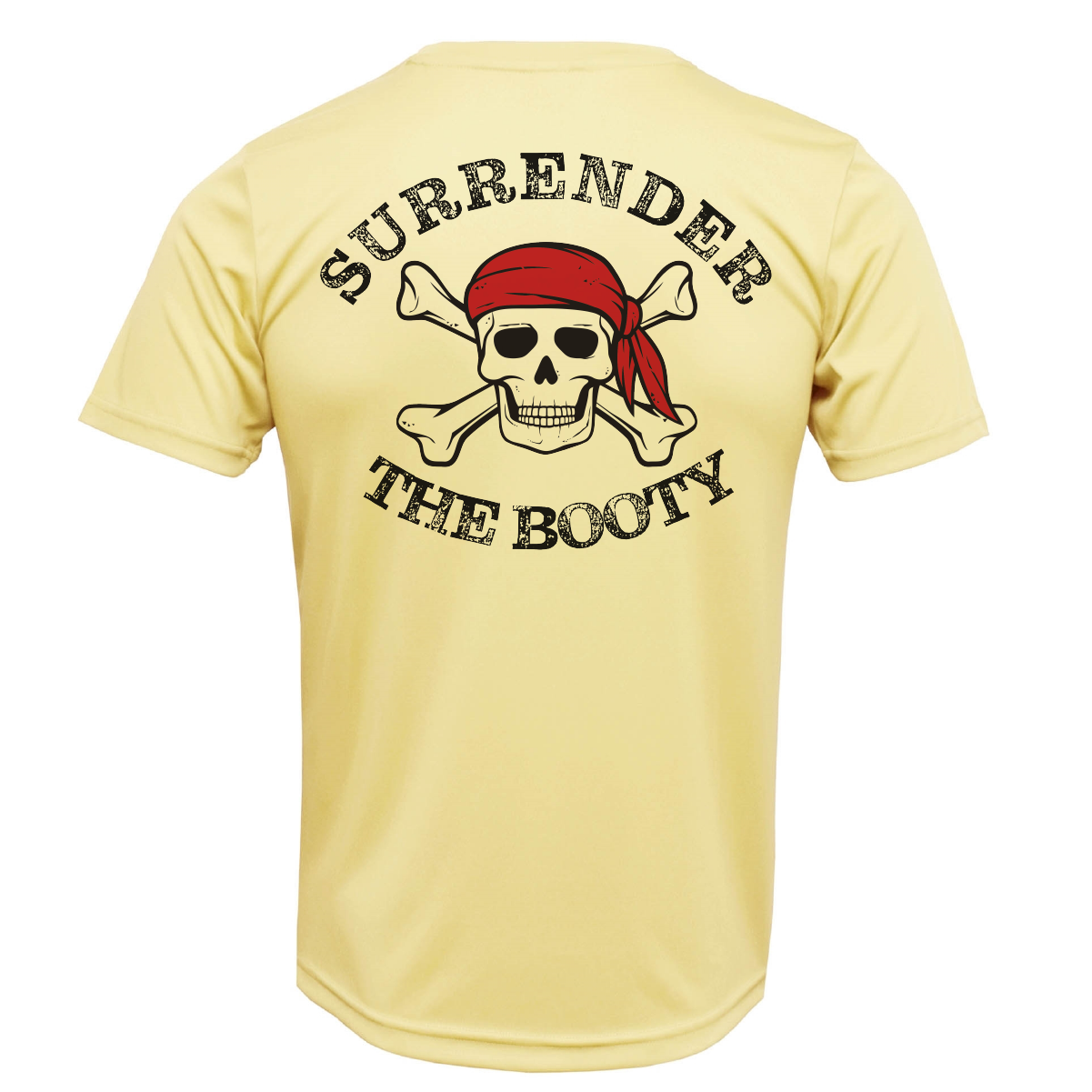 St. Pete Beach, FL "Surrender The Booty" Men's Short Sleeve UPF 50+ Dry-Fit Shirt