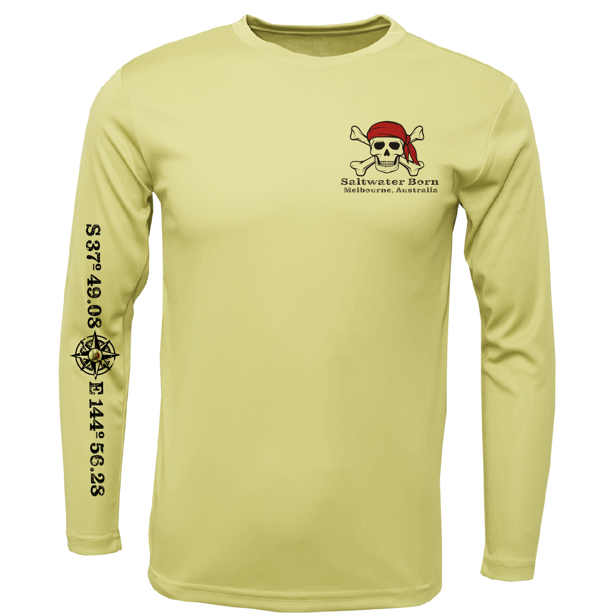 Melbourne, Australia "All for Rum and Rum For All" Long Sleeve UPF 50+ Dry-Fit Shirt