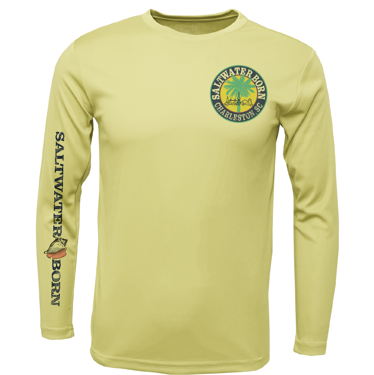 Charleston, SC Kraken Palmetto Logo Men's Long Sleeve UPF 50+ Dry-Fit Shirt
