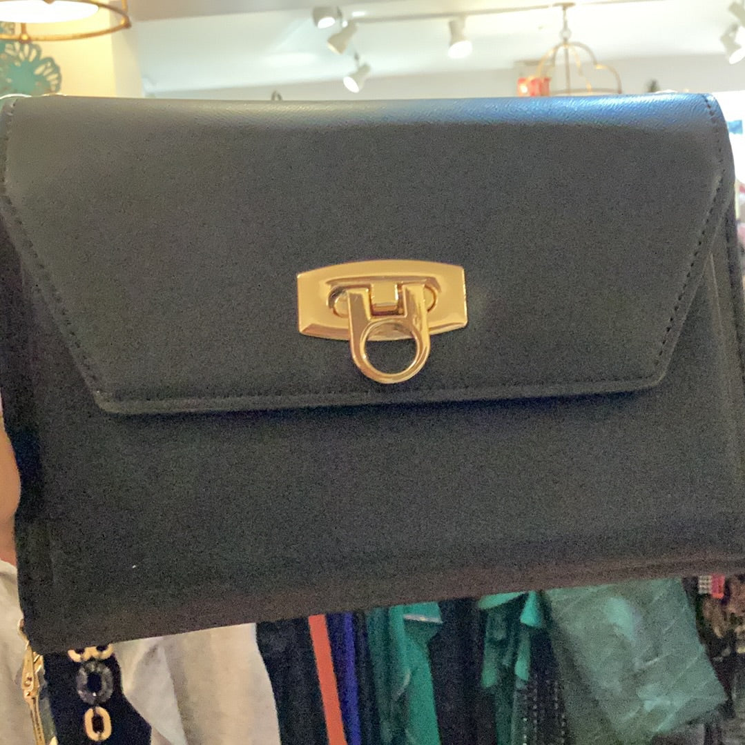 Isabelle Vegan Crossbody/Clutch w/ Top Zip & Lock Closure