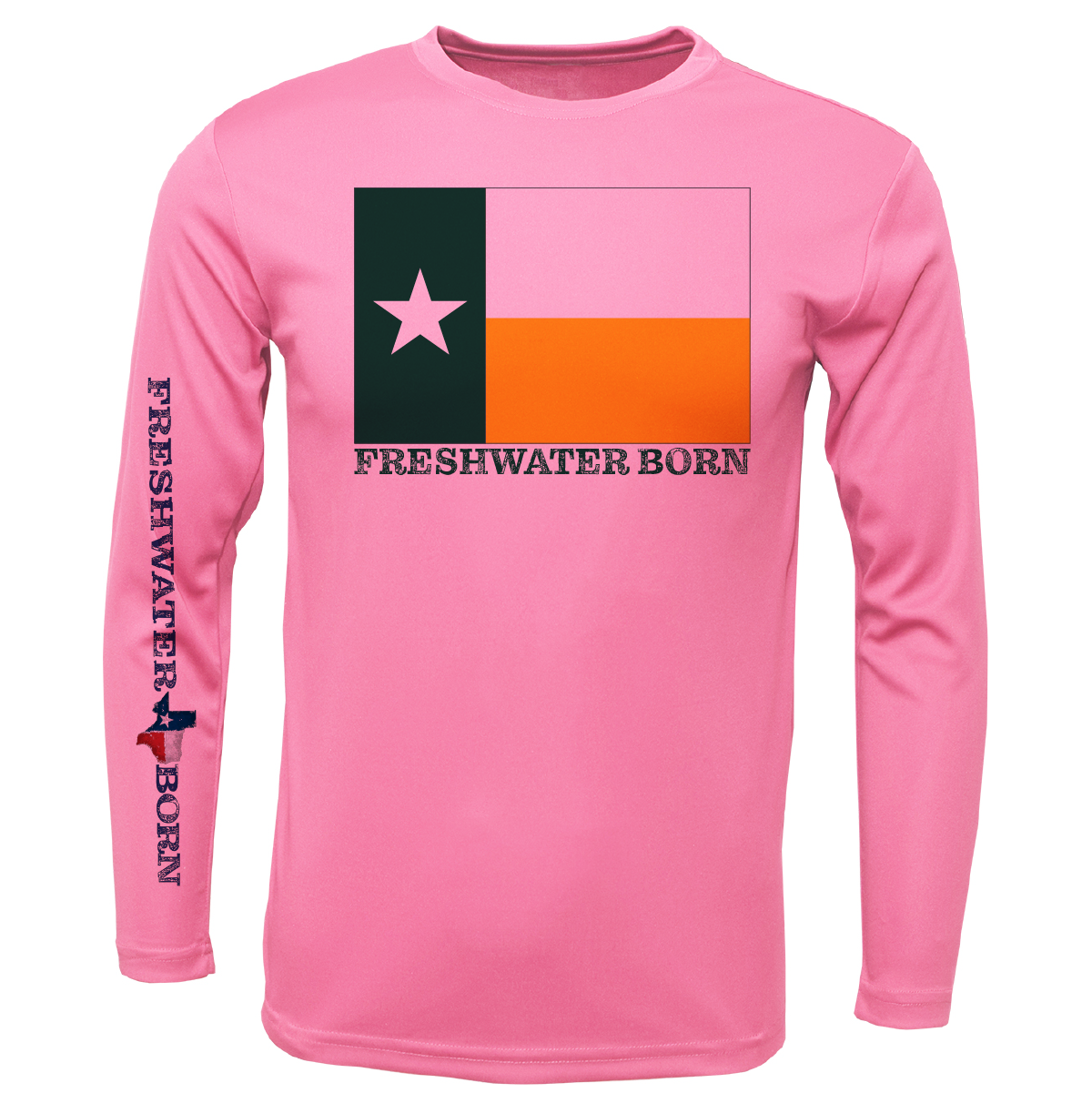 Baylor Edition Freshwater Born Girl's Long Sleeve UPF 50+ Dry-Fit Shirt