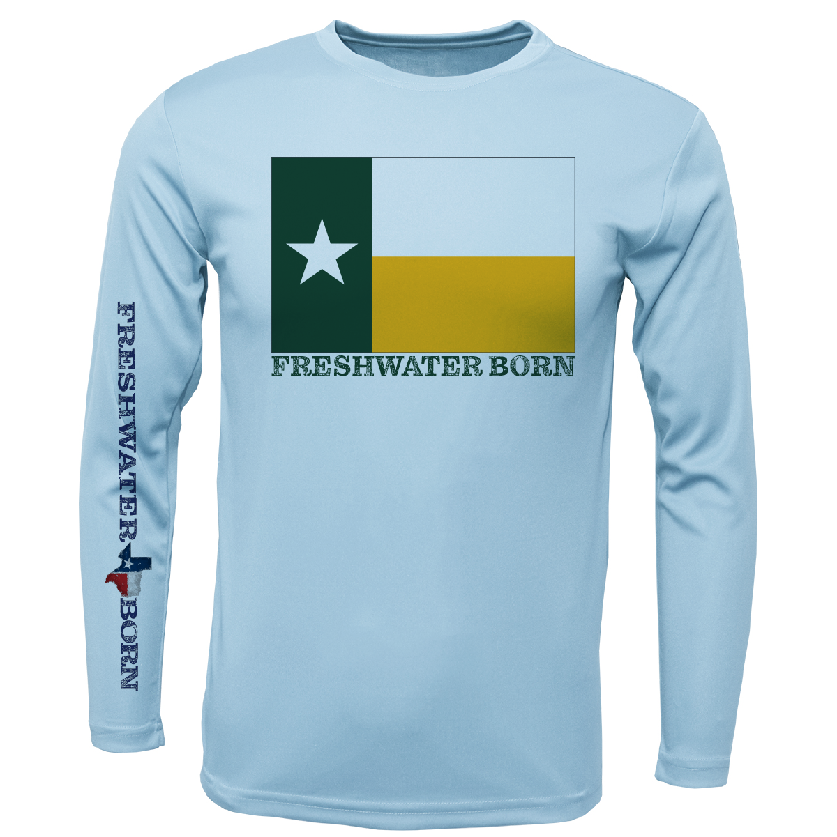 Baylor Edition Freshwater Born Men's Long Sleeve UPF 50+ Dry-Fit Shirt