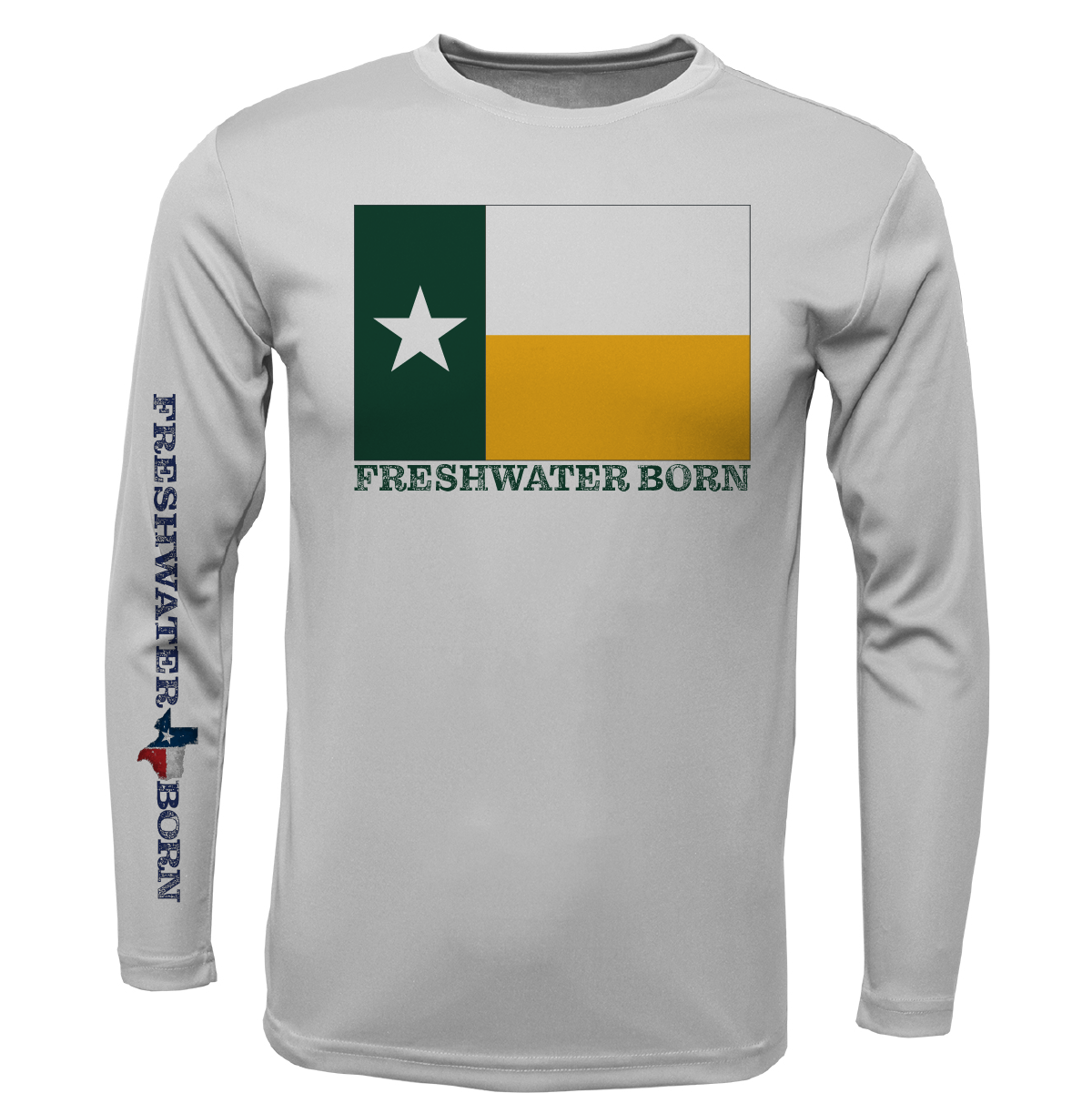 Baylor Edition Freshwater Born Girl's Long Sleeve UPF 50+ Dry-Fit Shirt