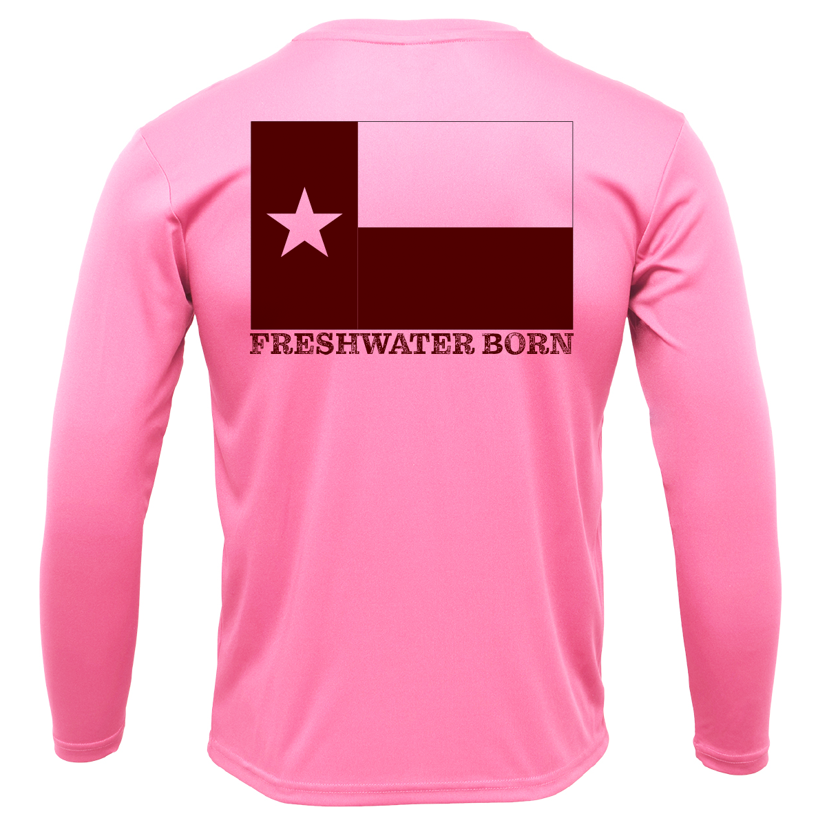 College Station Freshwater Born Girl's Long Sleeve UPF 50+ Dry-Fit Shirt