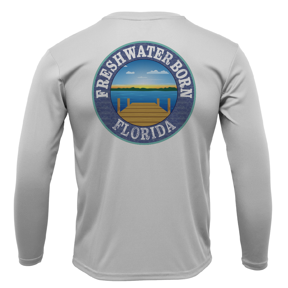 Florida Diver Freshwater Born Men's Long Sleeve UPF 50+ Dry-Fit Shirt