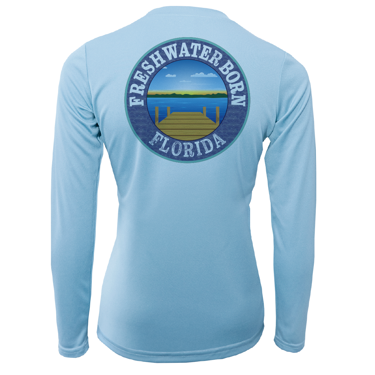 Florida USA Freshwater Born Women's Long Sleeve UPF 50+ Dry-Fit Shirt