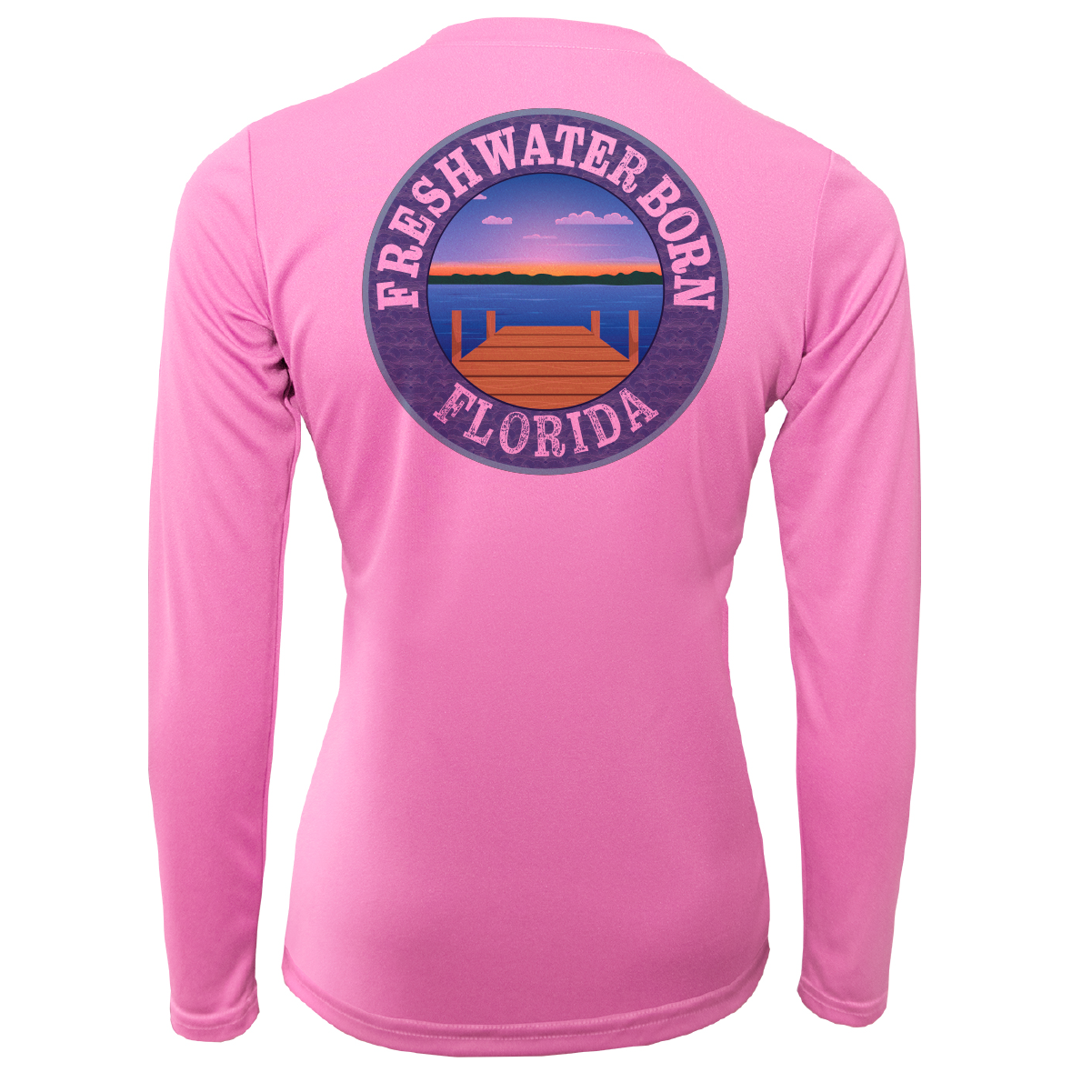 Florida USA Freshwater Born Women's Long Sleeve UPF 50+ Dry-Fit Shirt