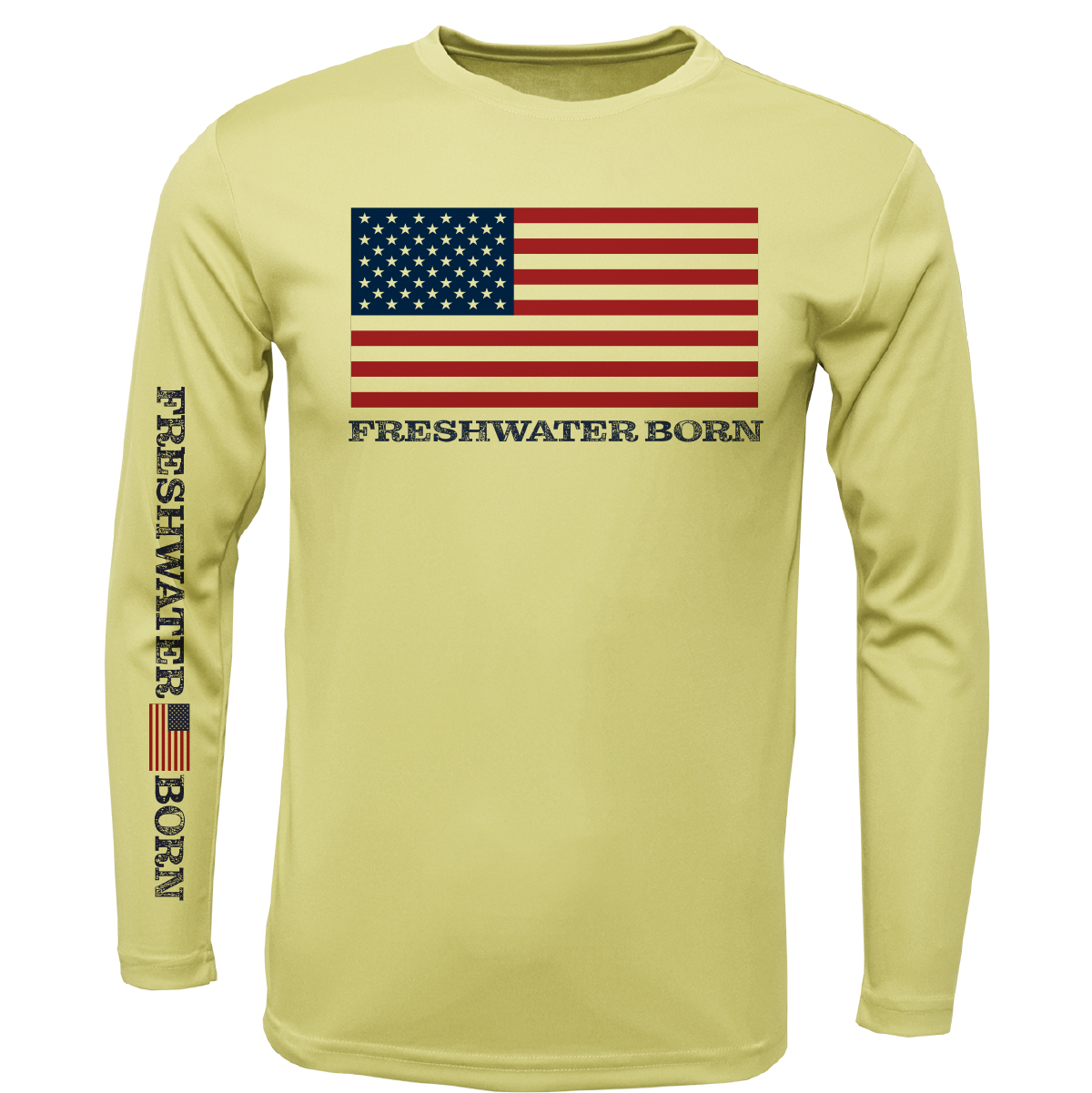 Florida USA Freshwater Born Girl's Long Sleeve UPF 50+ Dry-Fit Shirt