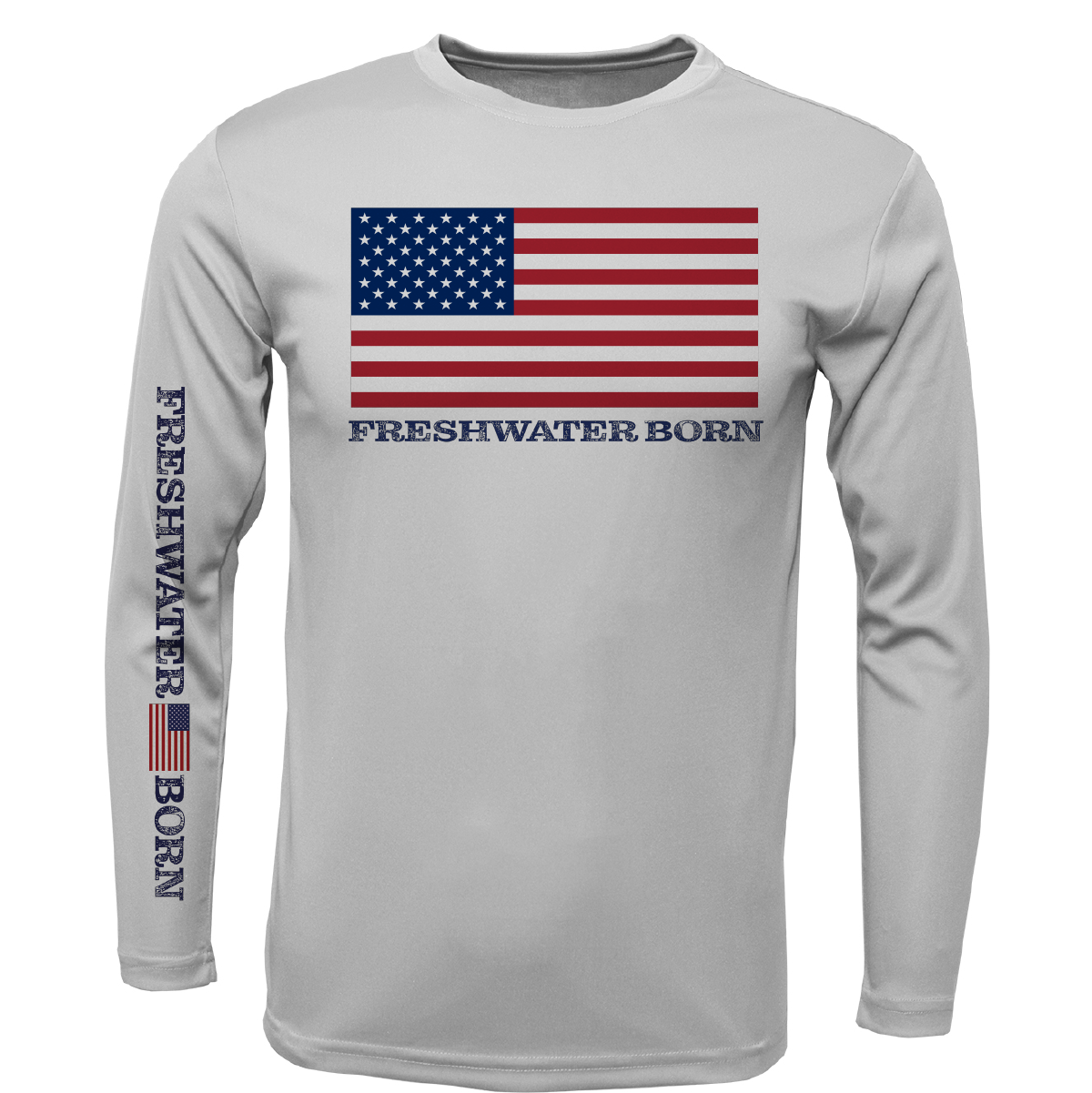 Florida USA Freshwater Born Girl's Long Sleeve UPF 50+ Dry-Fit Shirt