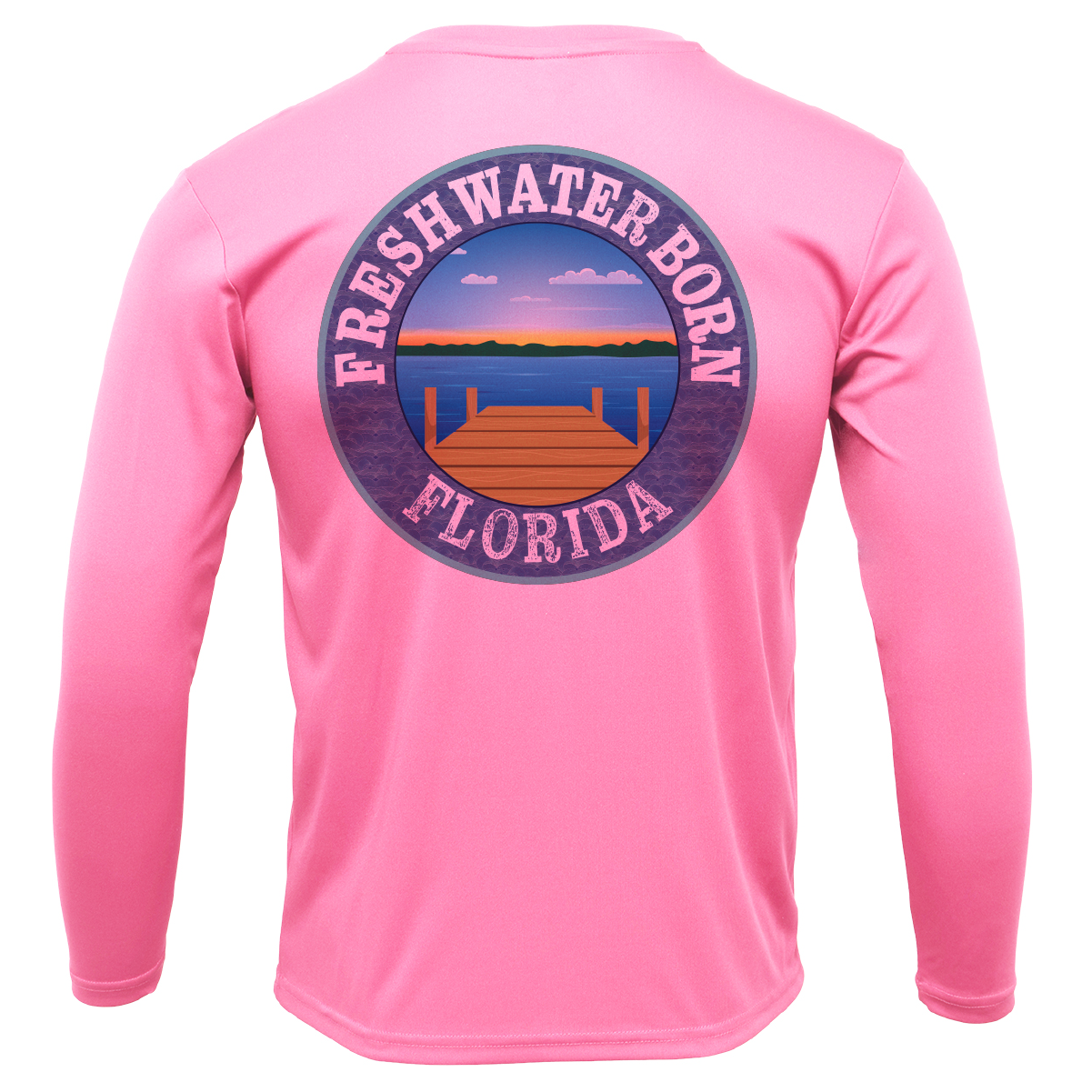 FSU Garnet and Gold Freshwater Born Girl's Long Sleeve UPF 50+ Dry-Fit Shirt