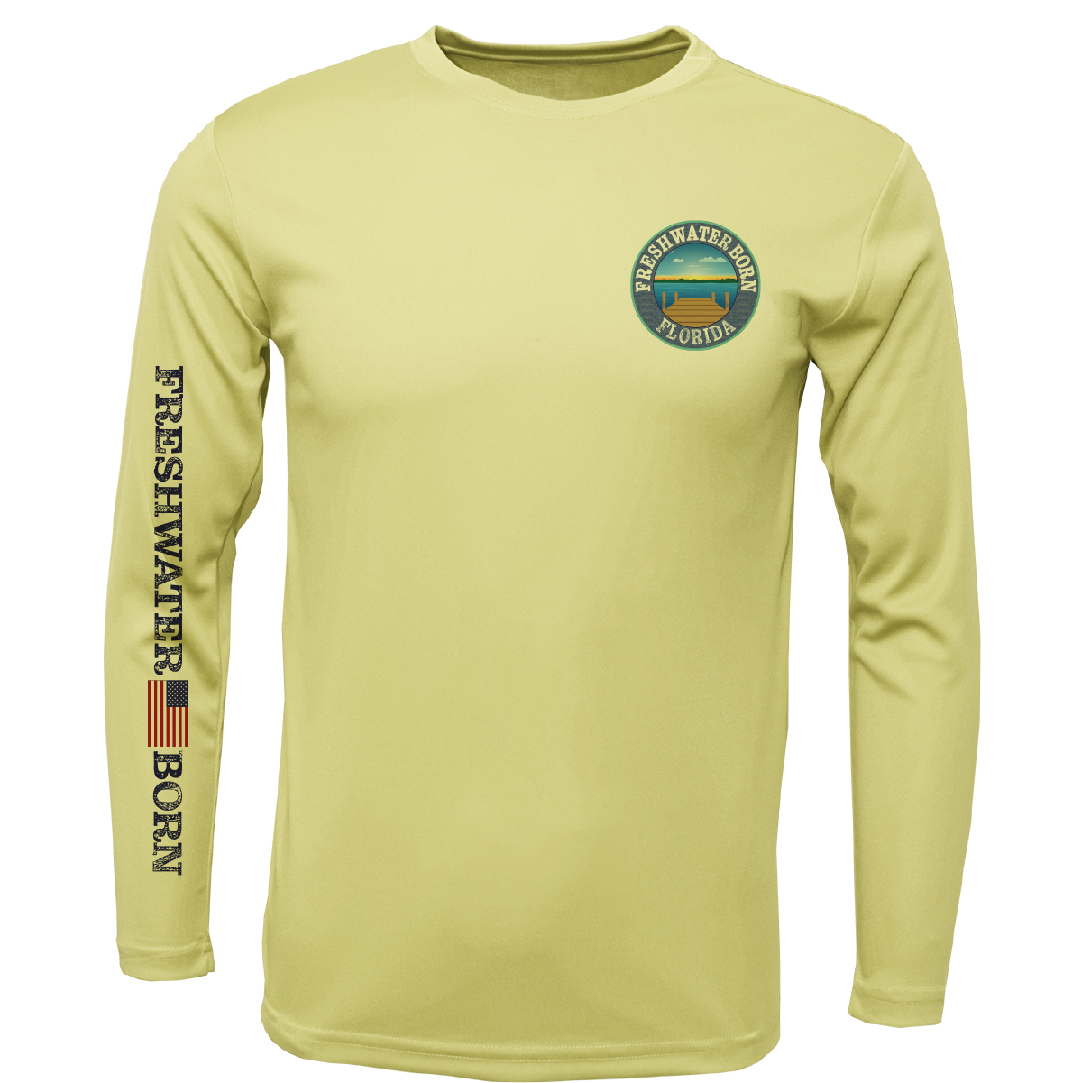 Florida Freshwater Born "All For Rum and Rum For All" Girl's Long Sleeve UPF 50+ Dry-Fit Shirt