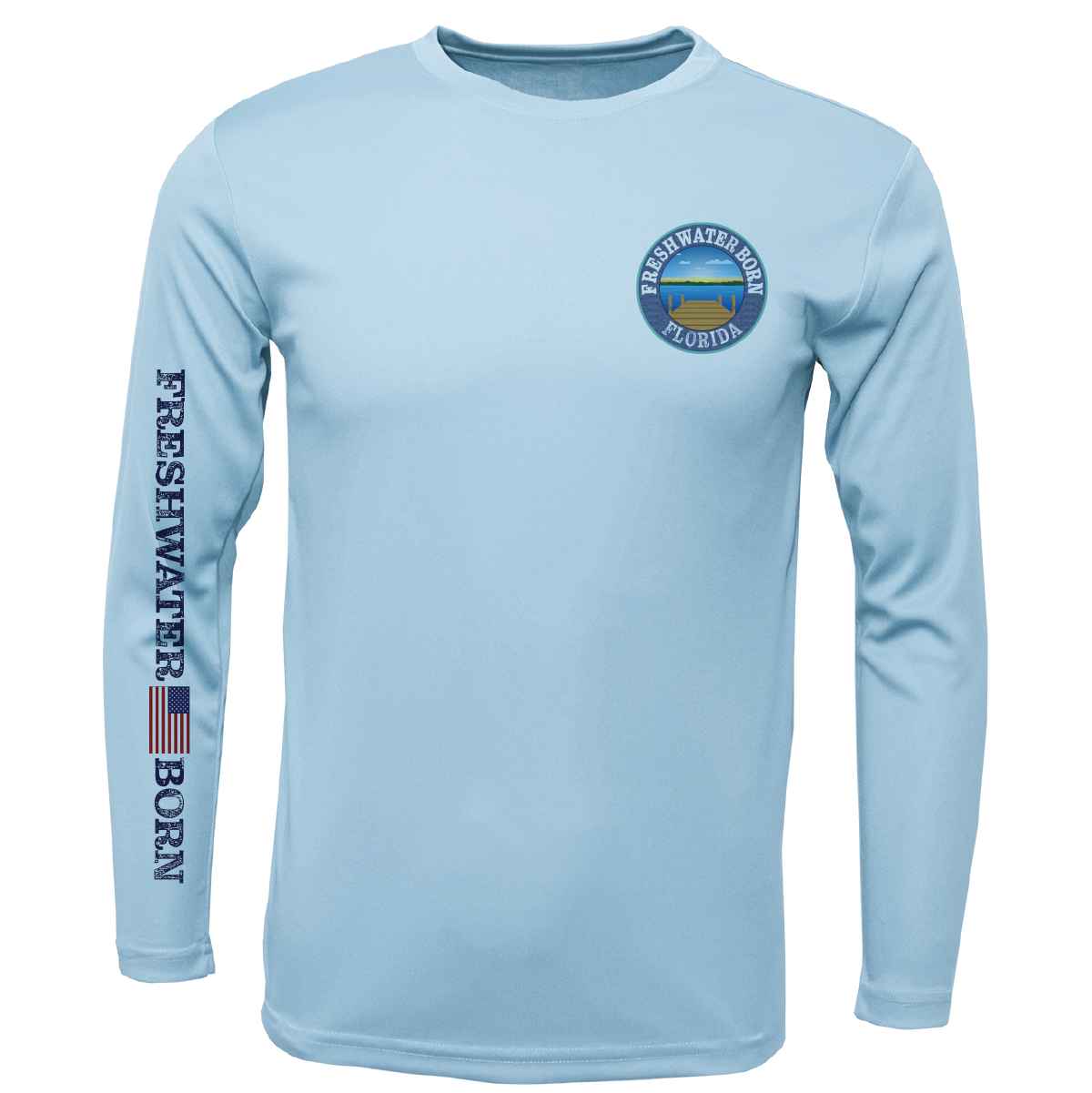 Florida Freshwater Born "All For Rum and Rum For All" Boy's Long Sleeve UPF 50+ Dry-Fit Shirt