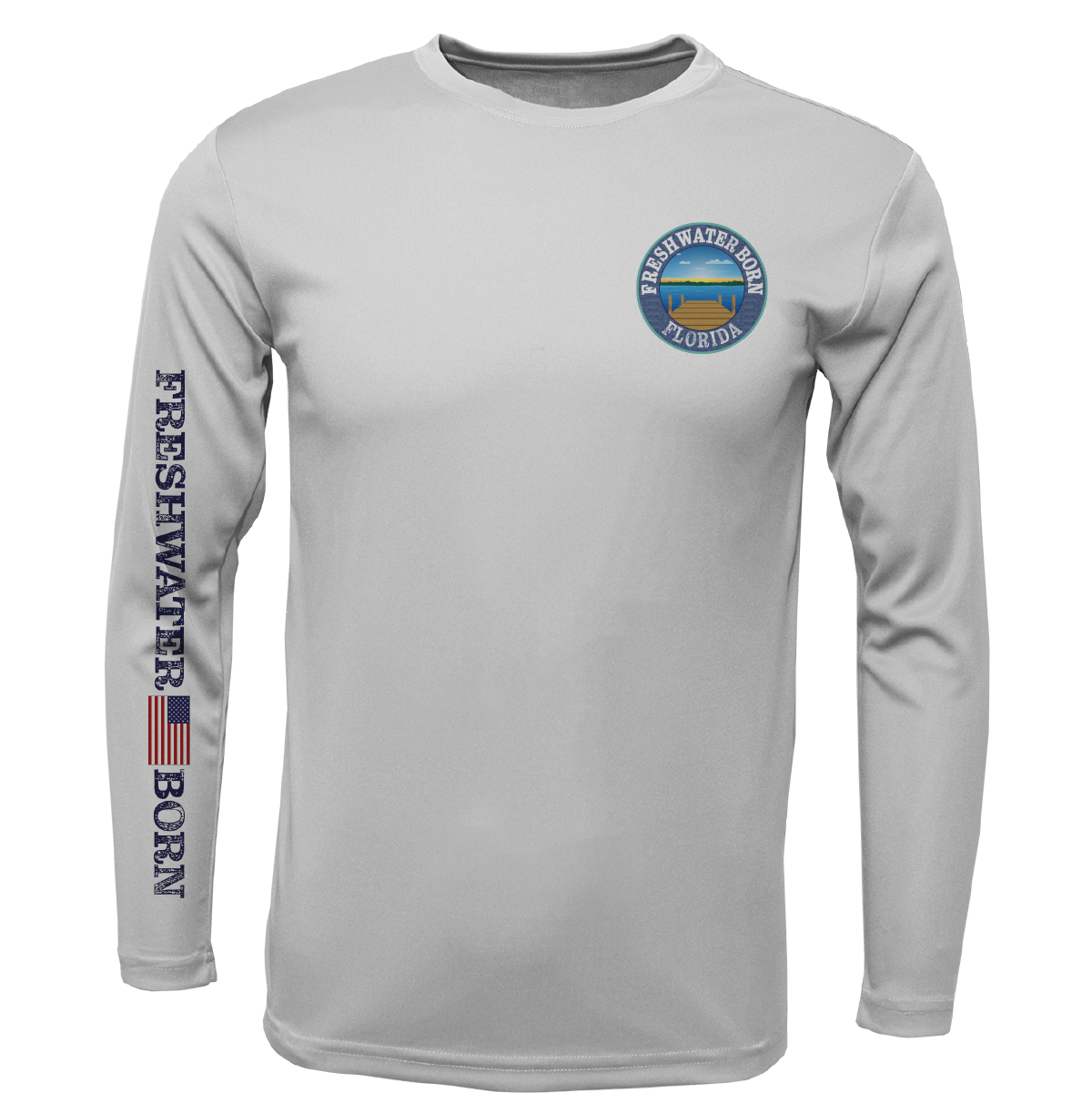Florida Freshwater Born Kraken Girl's Long Sleeve UPF 50+ Dry-Fit Shirt