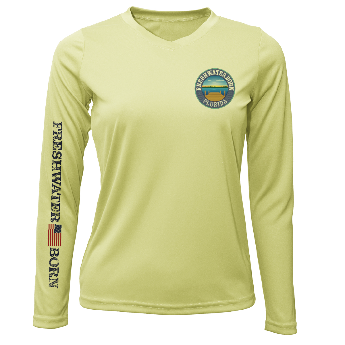 Florida Freshwater Born "All For Rum and Rum For All" Women's Long Sleeve UPF 50+ Dry-Fit Shirt