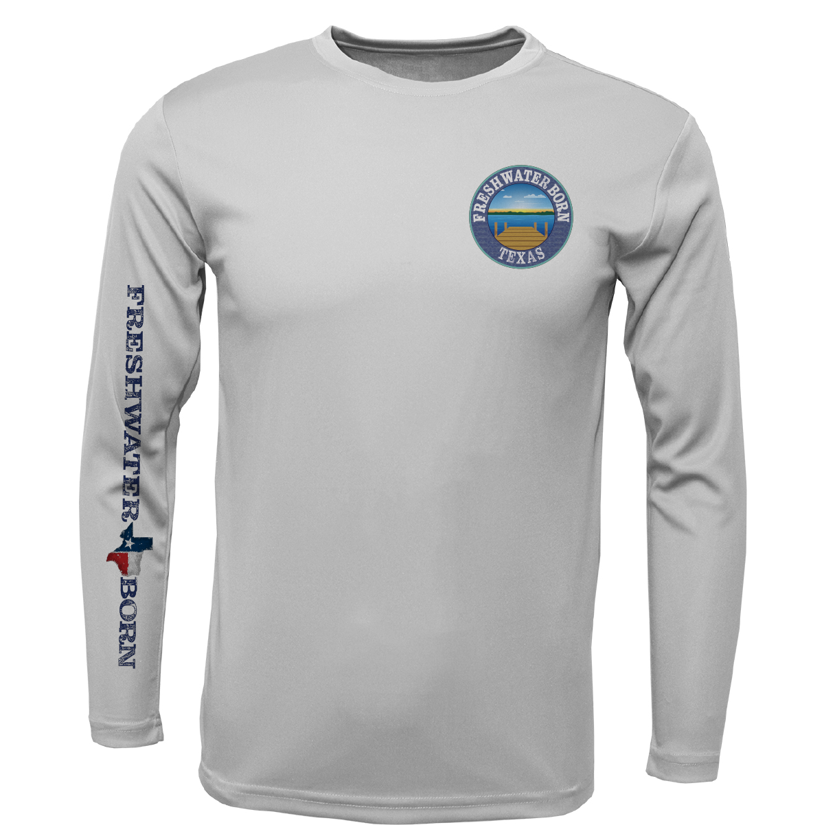State of Texas Freshwater Born Boy's Long Sleeve UPF 50+ Dry-Fit Shirt