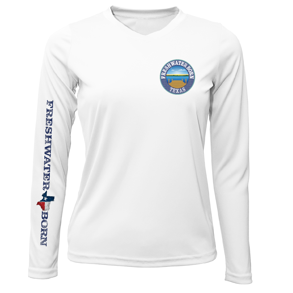 Fort Worth Freshwater Born Women's Long Sleeve UPF 50+ Dry-Fit Shirt