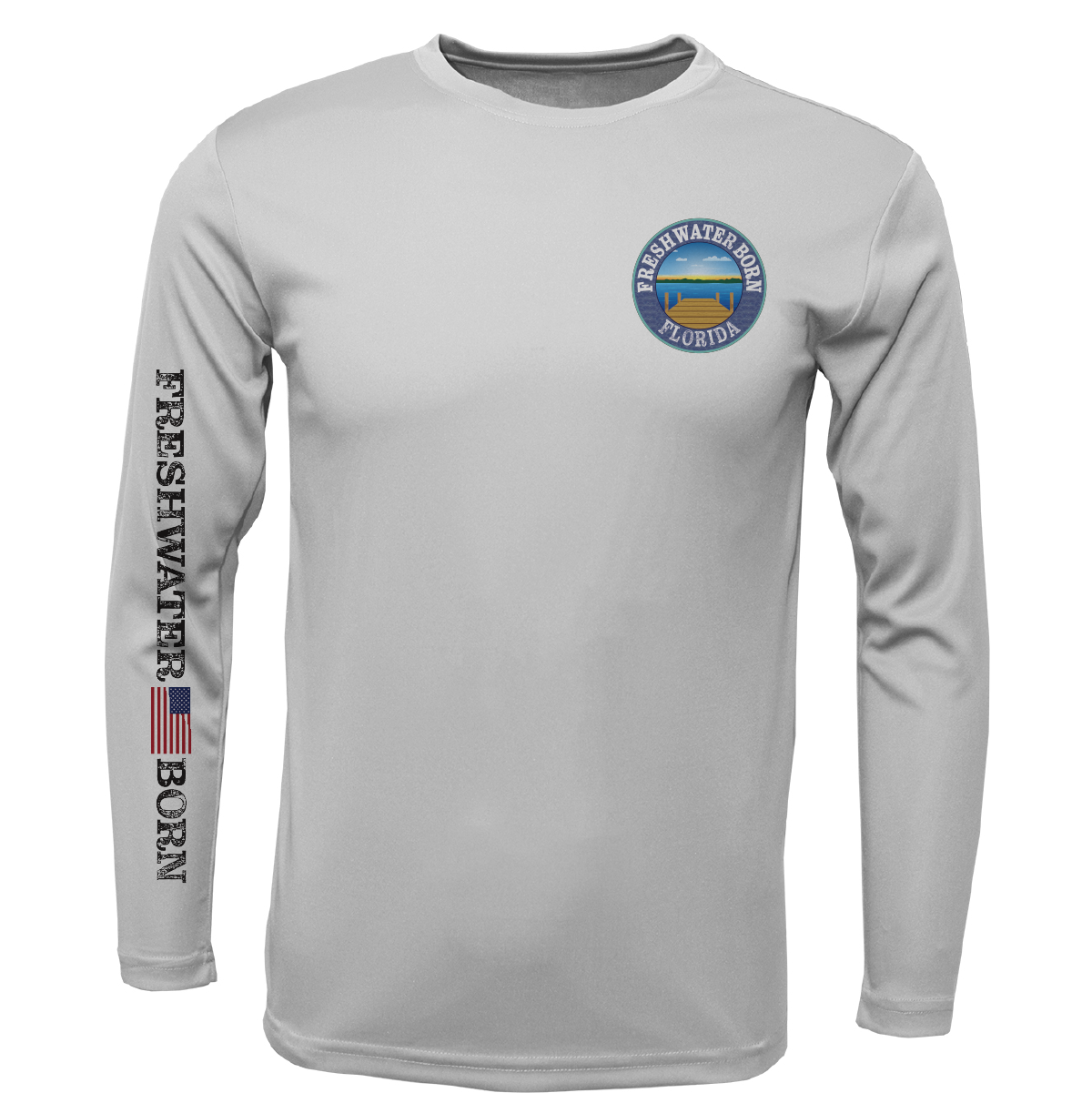 Florida Freshwater Born "Surrender The Booty" Men's Long Sleeve UPF 50+ Dry-Fit Shirt