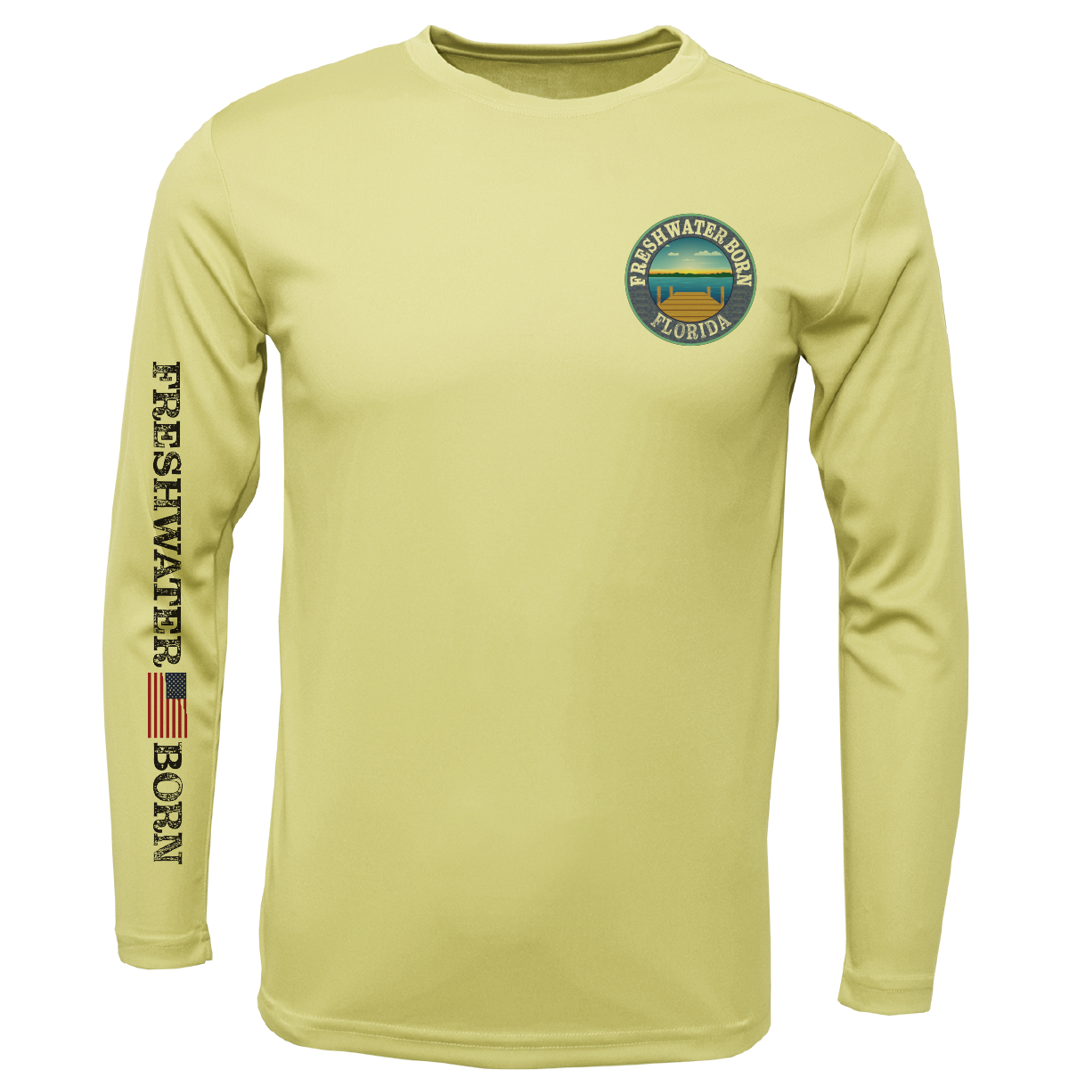 Florida Freshwater Born "Surrender The Booty" Girl's Long Sleeve UPF 50+ Dry-Fit Shirt