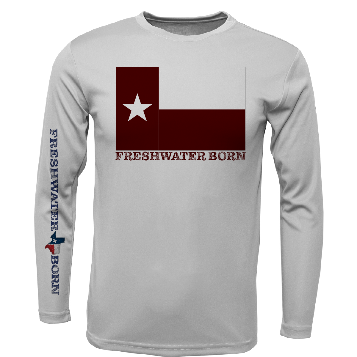 Texas A&M Edition Freshwater Born Girl's Long Sleeve UPF 50+ Dry-Fit Shirt
