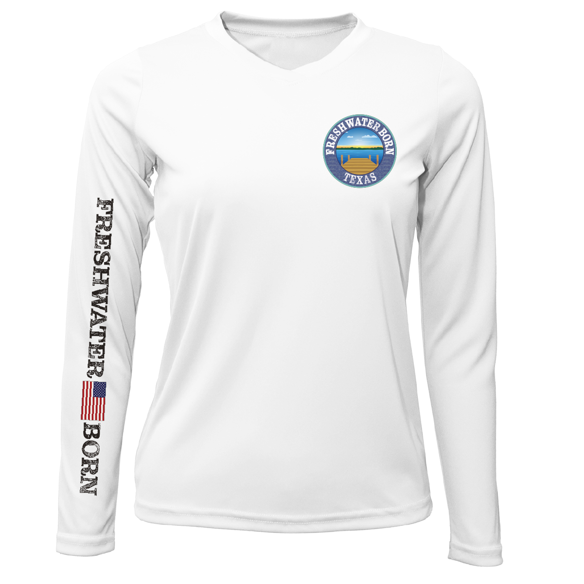 Texas Freshwater Born "Surrender The Booty" Women's Long Sleeve UPF 50+ Dry-Fit Shirt