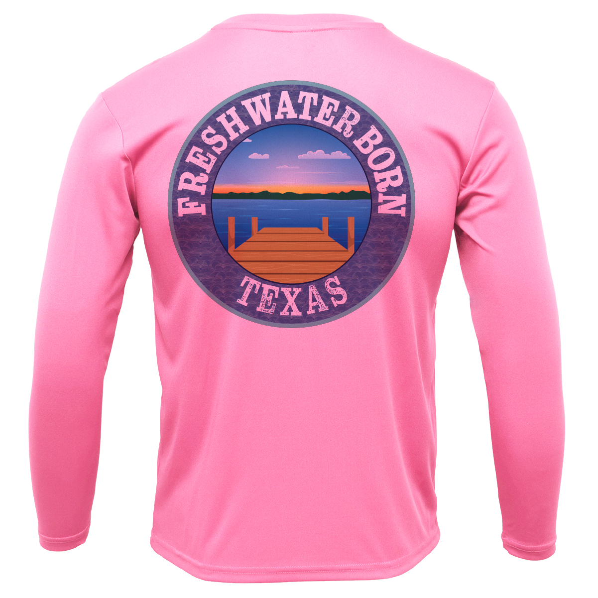 Baylor Edition Freshwater Born Girl's Long Sleeve UPF 50+ Dry-Fit Shirt