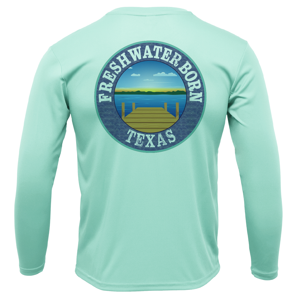 Texas A&M Edition Freshwater Born Boy's Long Sleeve UPF 50+ Dry- Fit Shirt