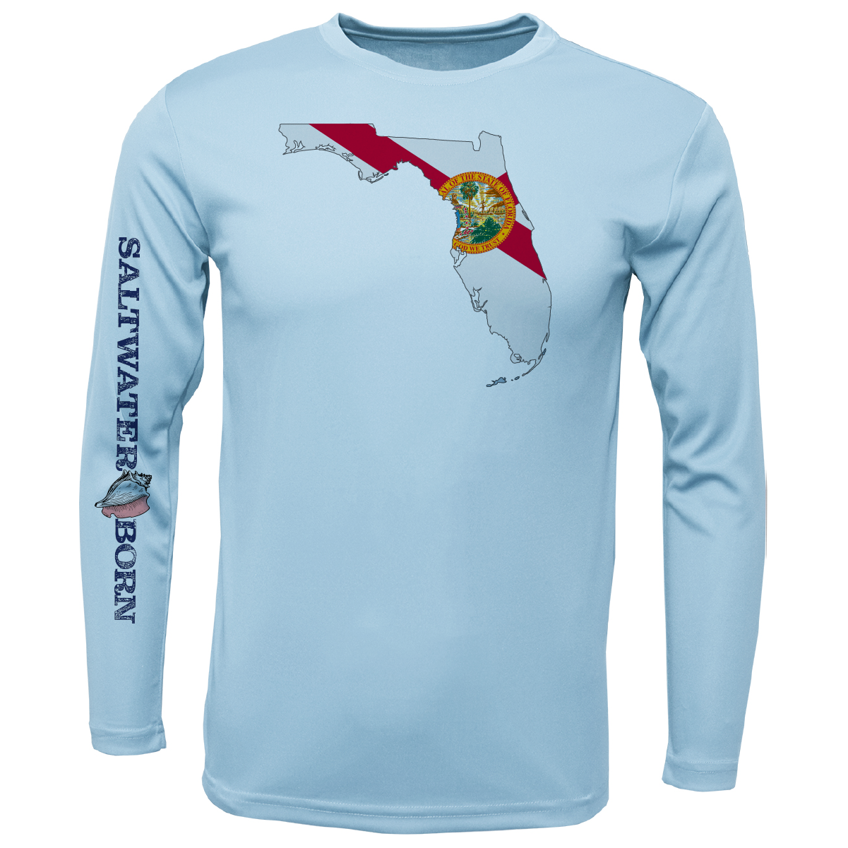 Key West, FL State of Florida Boy's Long Sleeve UPF 50+ Dry-Fit Shirt