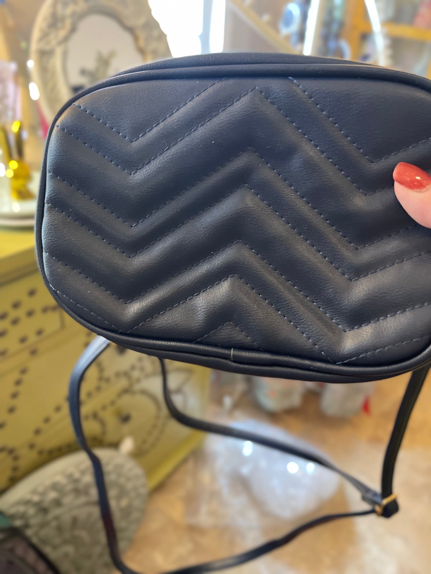 Quilted Crossbody with pods case