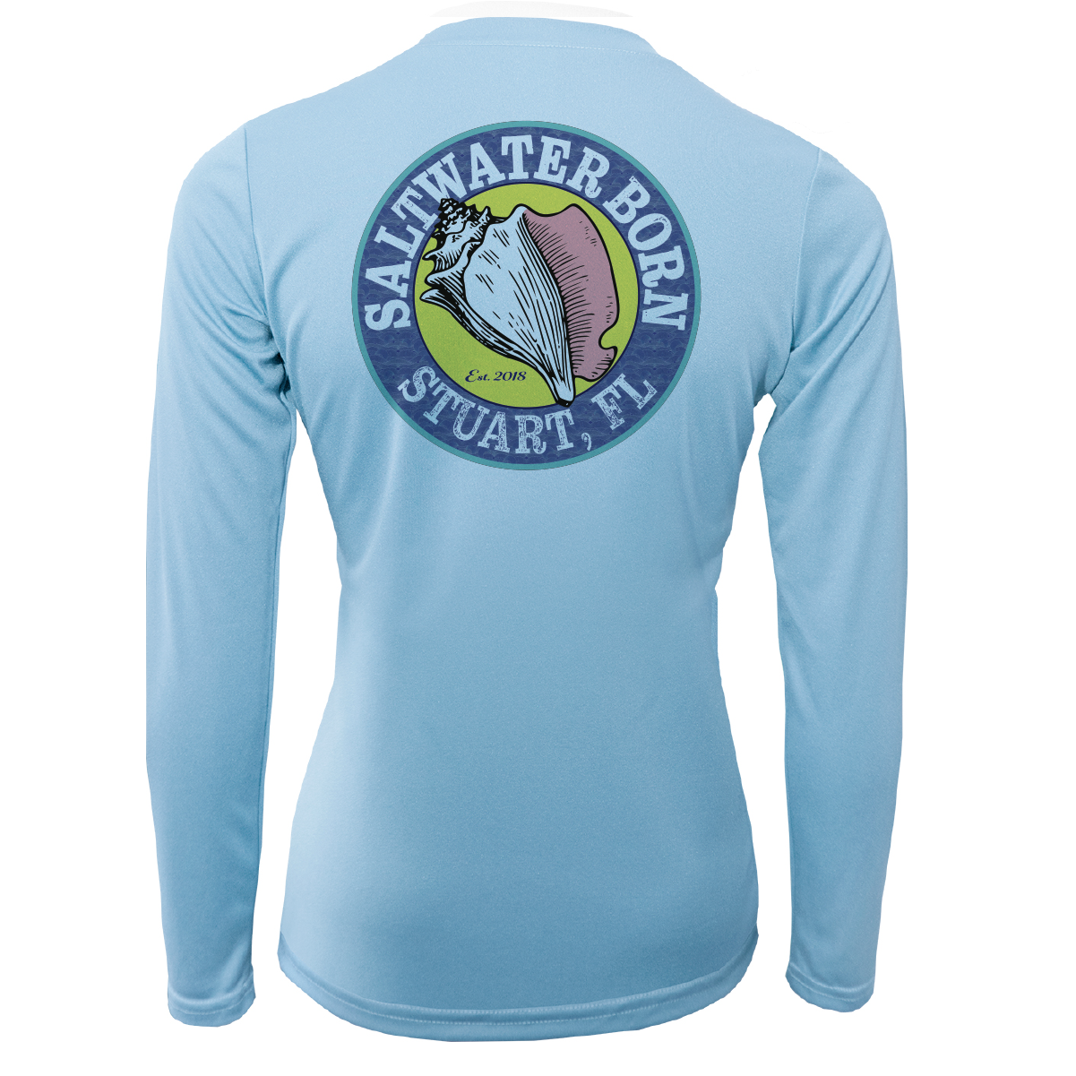 Linear Logo Stuart Florida Girl Long Sleeve UPF 50+ Dry-Fit Shirt