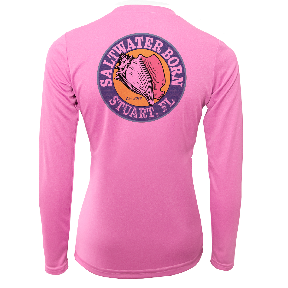 Stuart "Saltwater Hair...Don't Care" Long Sleeve UPF 50+ Dry-Fit Shirt