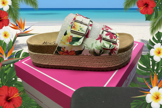 Hey Girl by Corky’s Footwear No Filter White Floral