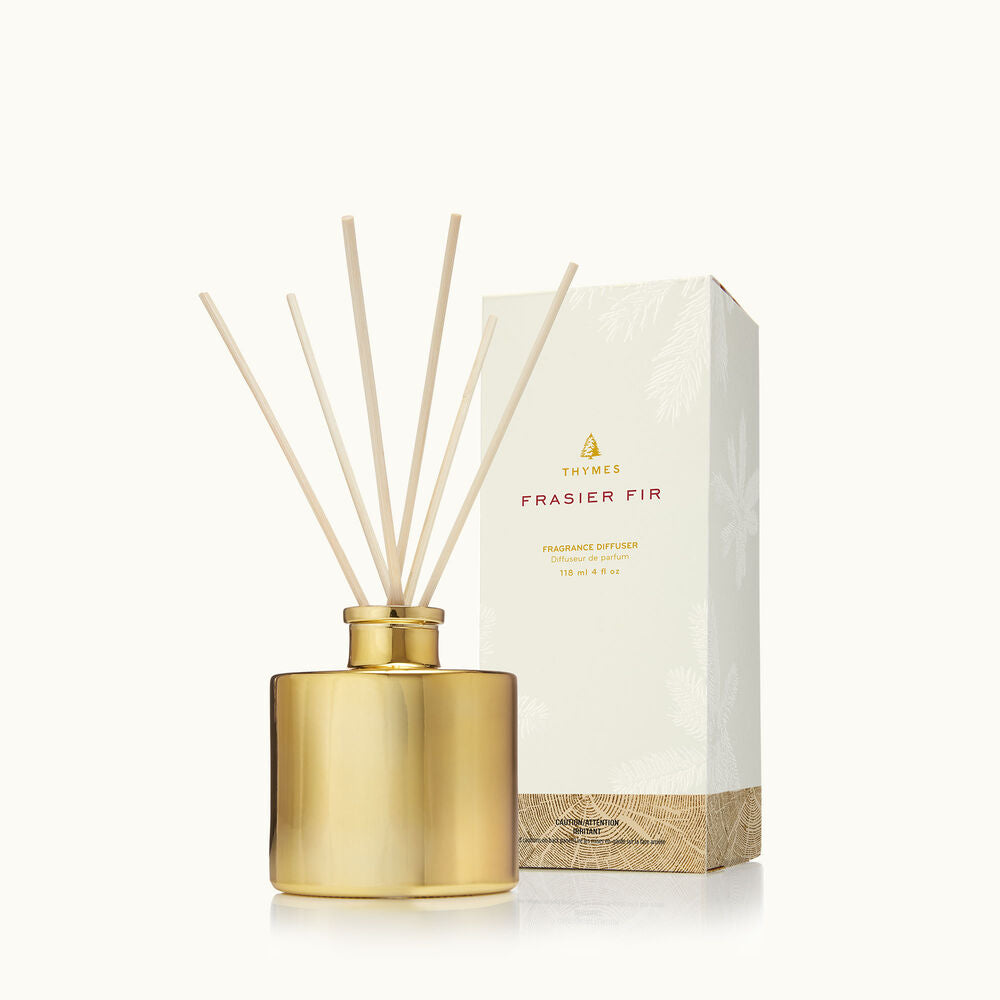 Thymes Frasier Fir Petite Gold Fragrance Diffuser