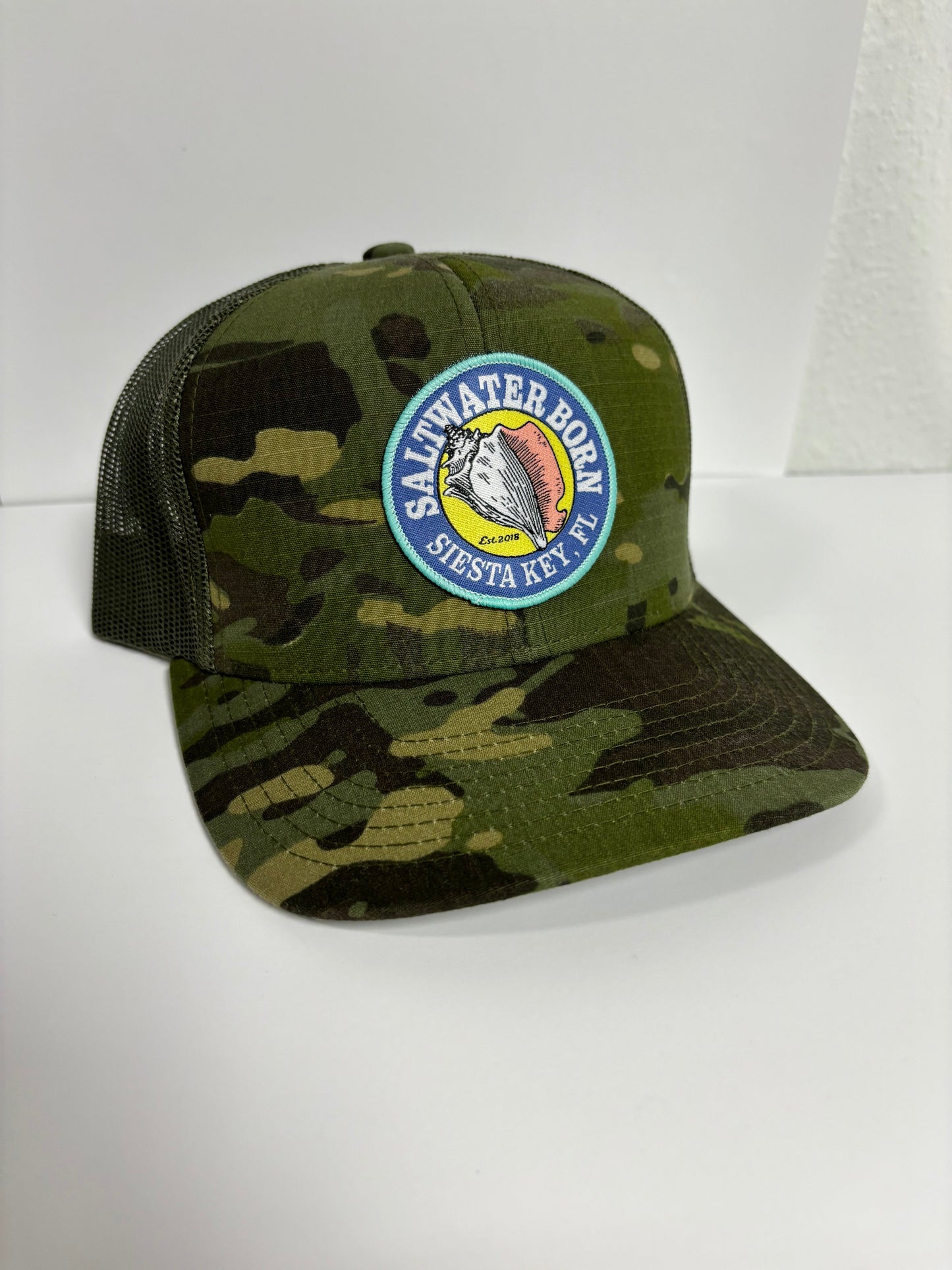 Siesta Key, FL Structured Mesh Trucker Hat