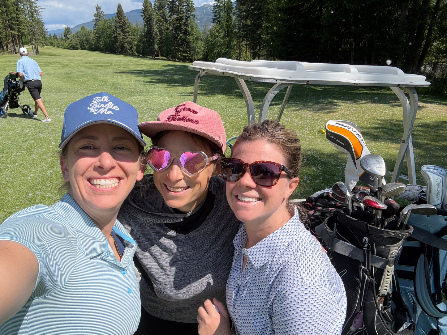 Talk Birdie to Me Embroidered Golf Hat for Women