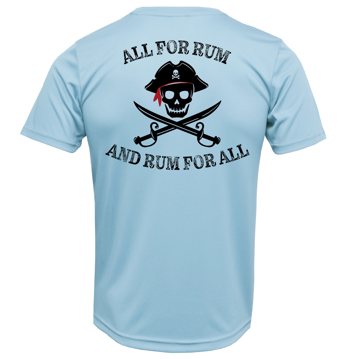 Lake Travis "All For Rum and Rum For All" Men's Short Sleeve UPF 50+ Dry-Fit Shirt