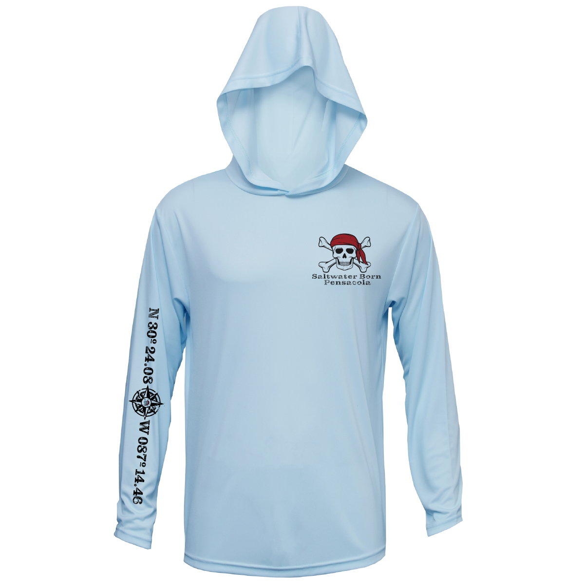 Pensacola, FL "All for Rum and Rum for All" Long Sleeve UPF 50+ Dry-Fit Hoodie