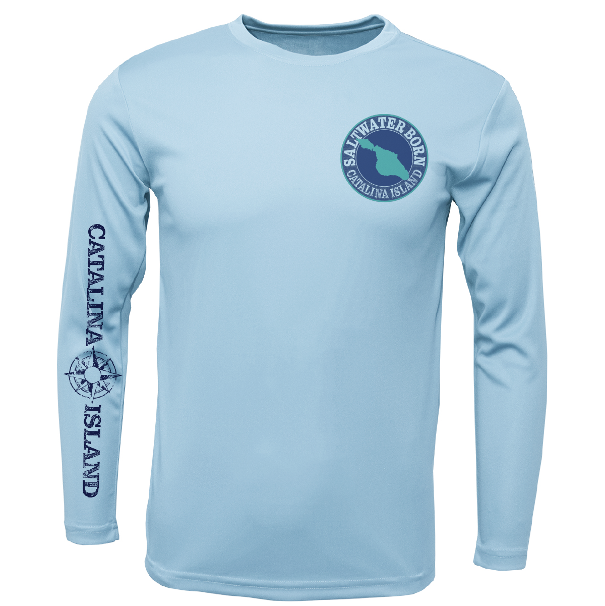 Catalina Island, CA Kraken Boy's Long Sleeve UPF 50+ Dry-Fit Shirt