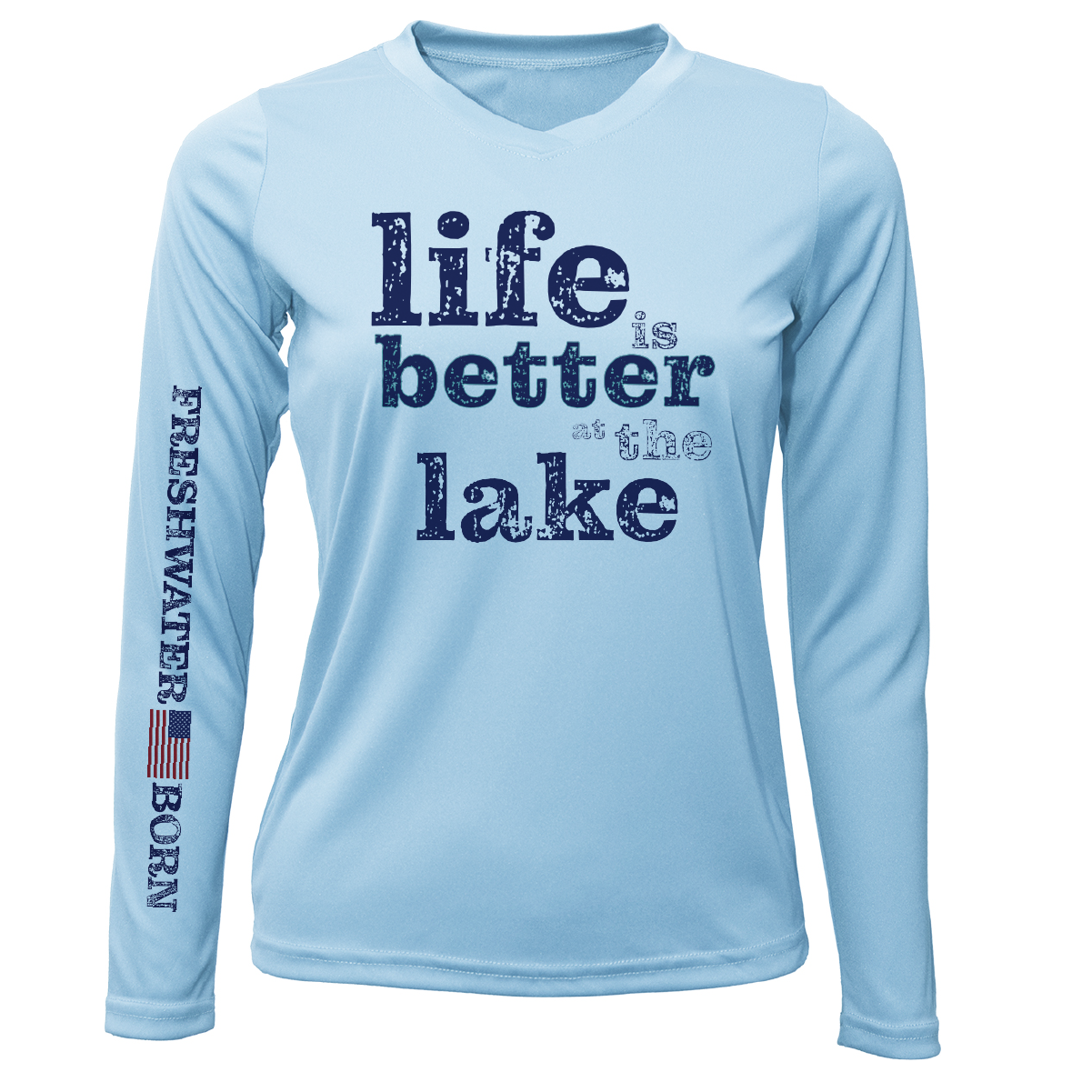 Michigan "Life is Better at the Lake" Women's Long Sleeve UPF 50+ Dry-Fit Shirt