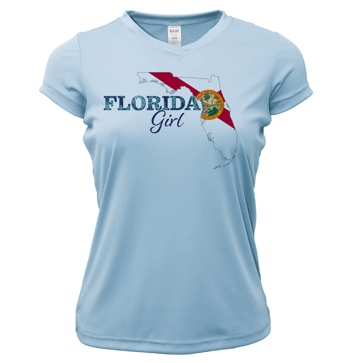 Dunedin Florida Girl Women's Short Sleeve UPF 50+ Dry-Fit Shirt