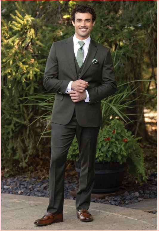 Rental Style OL - Couture 1910 Olive Stretch Suit