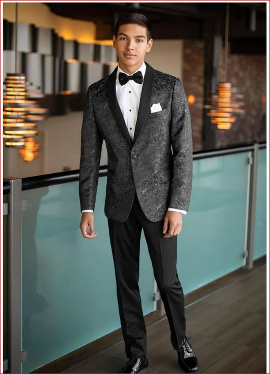Rental #192 - Mark of Distinction Granite Paisley Aries Tuxedo