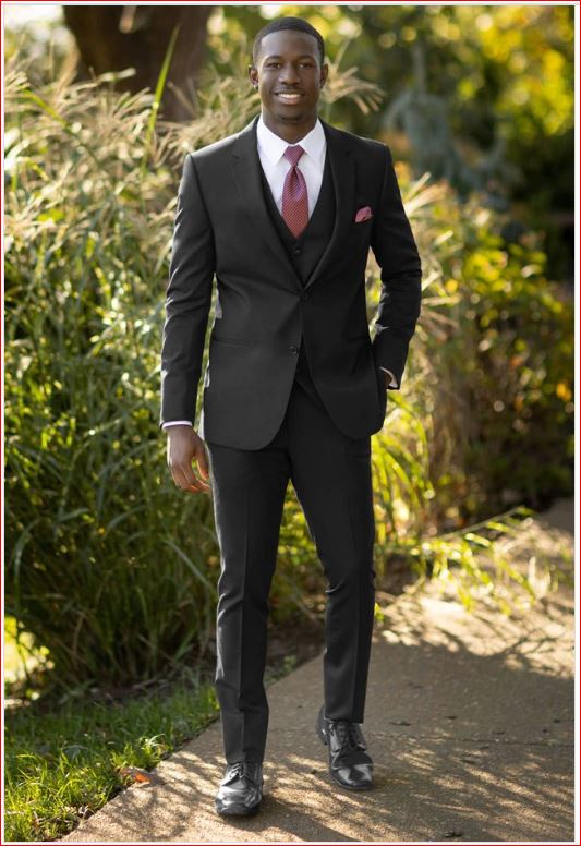 Rental #421 - Michael Kors Black Performance Wedding Suit