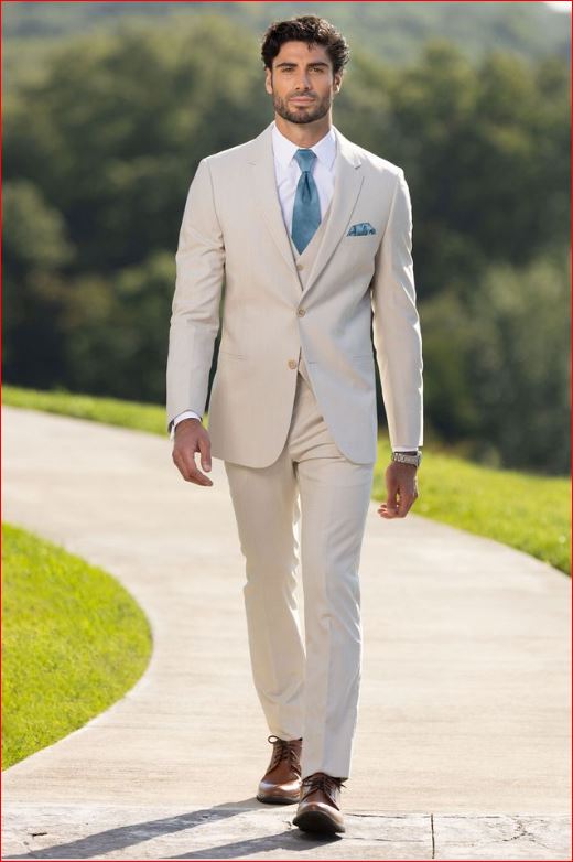 Rental #272 - Michael Kors Tan Performance Wedding Suit