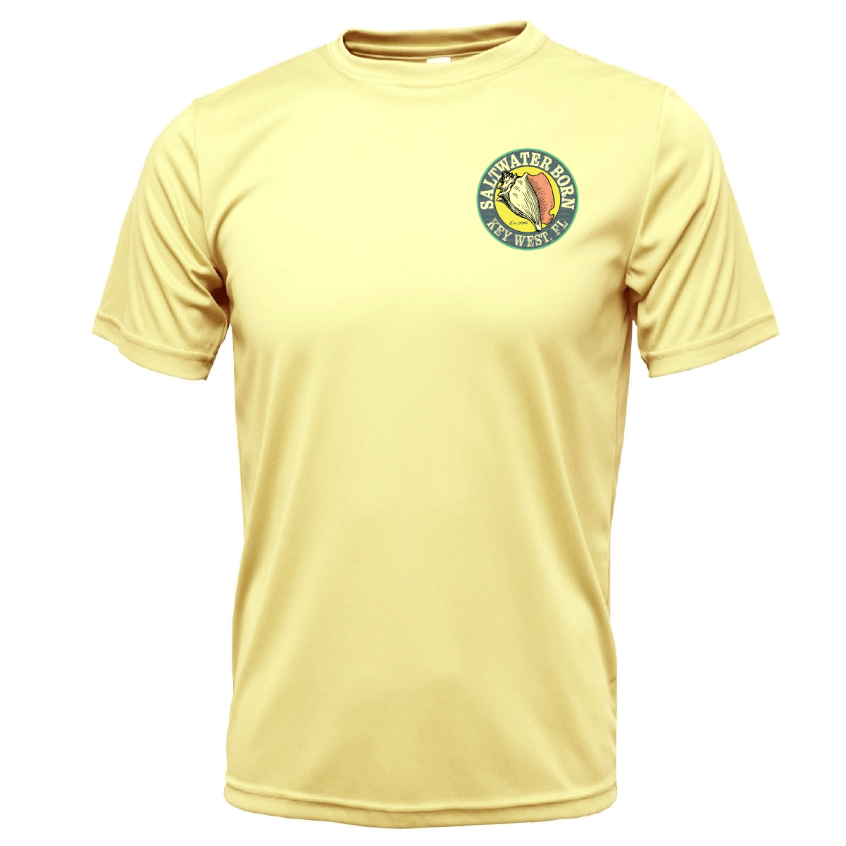Key West, FL Island Time Men's Short Sleeve UPF 50+ Dry-Fit Shirt