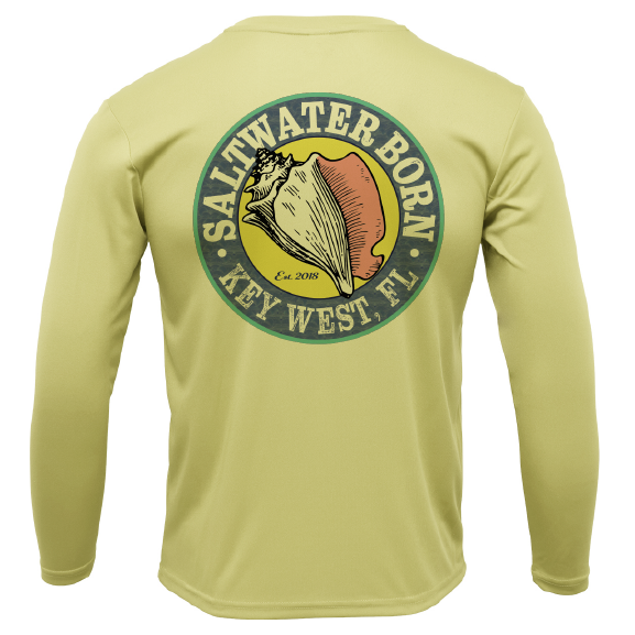 Key West, FL Hogfish Diver Men's Long Sleeve UPF 50+ Dry-Fit Shirt