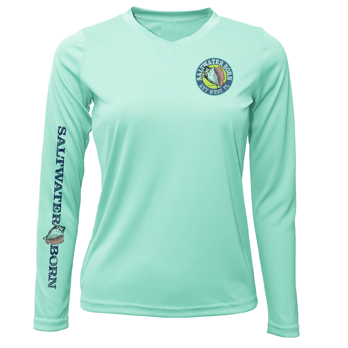 Key West "The Beach Gives me Porpoise" Women's Long Sleeve UPF 50+ Dry-Fit Shirt