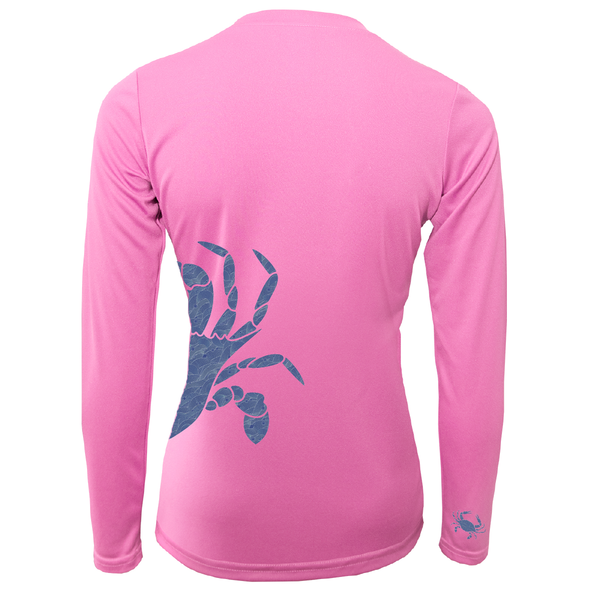 Blue Crab Wrap Women's Long Sleeve UPF 50+ Dry-Fit Shirt