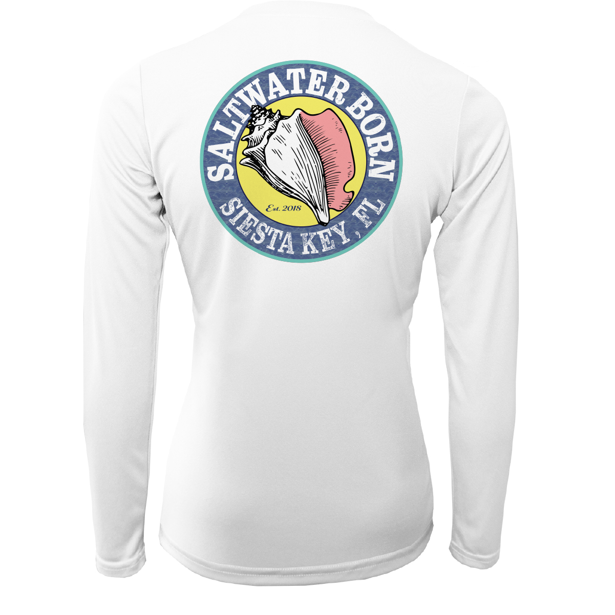 Siesta Key, FL "Saltwater Heals Everything" Women's Long Sleeve UPF 50+ Dry-Fit Shirt