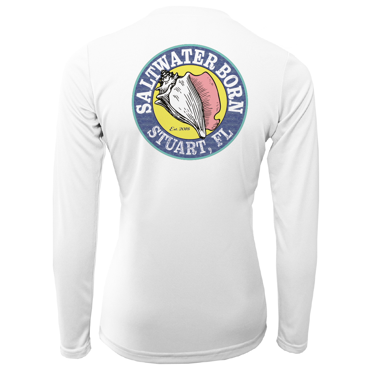 Linear Logo Stuart Florida Girl Long Sleeve UPF 50+ Dry-Fit Shirt